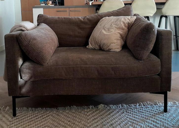 Zuiver - Summer Love Seat fauteuils coffee, Huis en Inrichting, Fauteuils, Zo goed als nieuw, Stof, 75 tot 100 cm, Ophalen