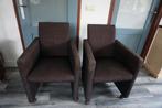stoelen, Ophalen, Gebruikt, Twee, Bruin