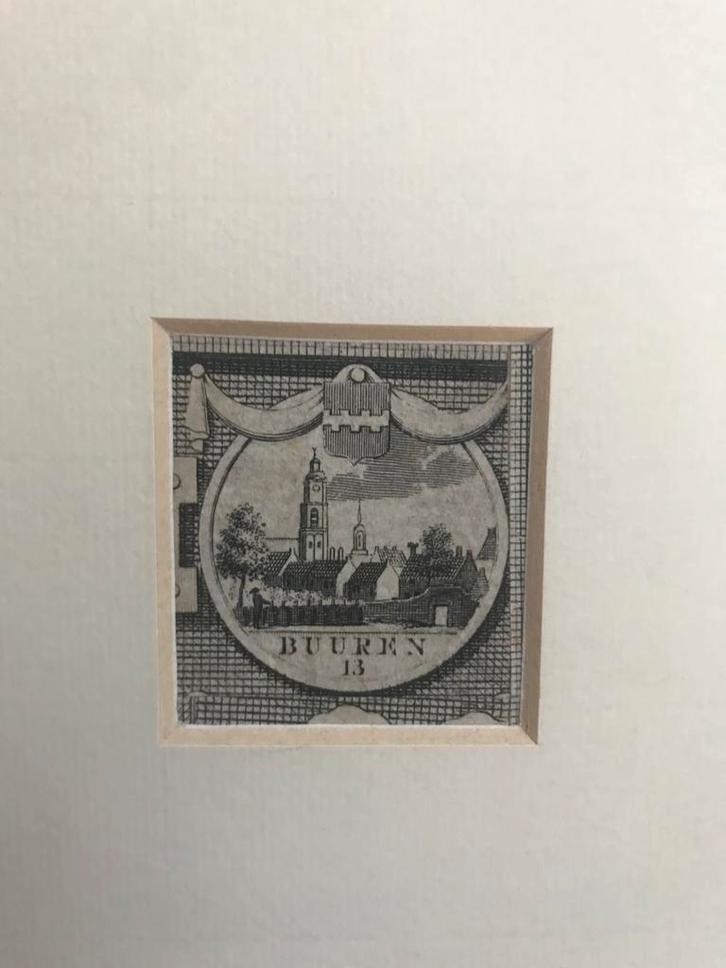 Buuren, Breevoord, Breukelen, e.a., C. Visscher 1729, mooi!, Antiek en Kunst, Kunst | Etsen en Gravures, Ophalen of Verzenden