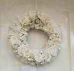 deurkrans krans kunstbloemen decoratie bruiloft, Ophalen of Verzenden, Zo goed als nieuw, Versiering, Geboorte of Huwelijk
