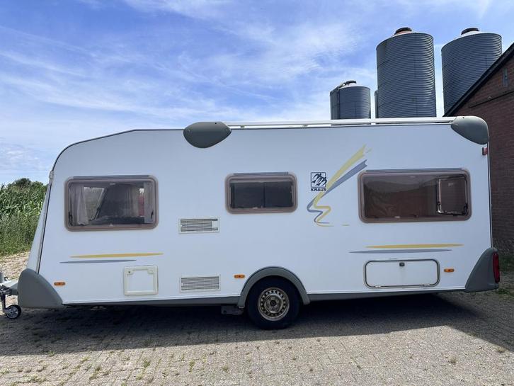 Knaus Cheers 500 FU, Caravans en Kamperen, Caravans, Bedrijf, tot en met 4, Rondzit, Knaus, Frans bed, Lengtebed, Overige typen