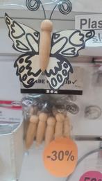 Houten vlinderlijfjes om vlinders te knutselen, Hobby en Vrije tijd, Knutselen, Ophalen of Verzenden, Nieuw, Materiaal