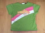 Villa Happ groen t-shirt met roze en witte opdruk, Villa Happ, Gebruikt, Ophalen of Verzenden, Shirt of Longsleeve