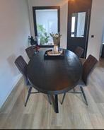 Zwarte ovale eetkamertafel 240 perfecte staat, Huis en Inrichting, Tafels | Eettafels, Ophalen, 100 tot 150 cm, 200 cm of meer