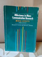 Milestones in Mass Communication Research Media Effects, Ophalen of Verzenden, Gelezen, WO