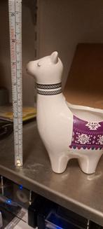 Bloempot lama (Z249-60), Rond, Ophalen of Verzenden, Zo goed als nieuw, Aardewerk