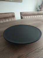 Zwart houten plateau voor decoratie, Huis en Inrichting, Ophalen, Schaal, Rond, Zo goed als nieuw