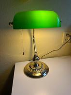 Klassieke tafellamp/notarislamp groen/goud, Ophalen, Zo goed als nieuw, Minder dan 50 cm