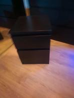 Ikea Malm Nachtkastje - 2 Lades, Gebruikt, Minder dan 45 cm, Ophalen of Verzenden, Minder dan 55 cm