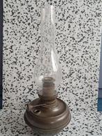 olielamp staande 46 cm koper, Antiek en Kunst, Antiek | Lampen, Ophalen of Verzenden