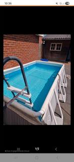 Intex prism frame zwembad met ladder en pomp, Tuin en Terras, Ophalen of Verzenden, Zo goed als nieuw