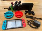 Nintendo switch met veel accesoirea, Ophalen of Verzenden, Zo goed als nieuw, Met 3 controllers of meer, Switch Original