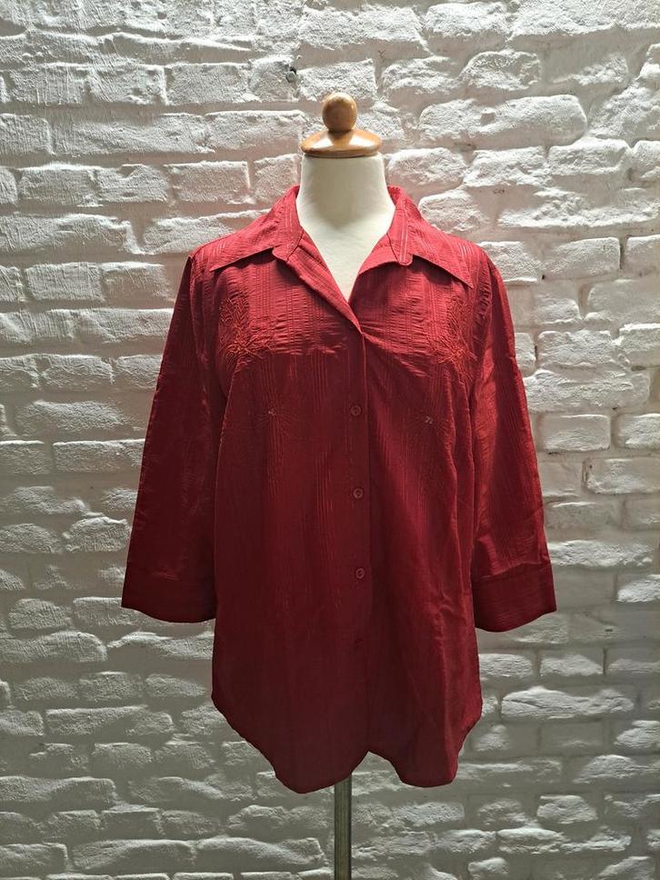 C&A canda Bloese - Maat 42, Kleding | Dames, Blouses en Tunieken, Zo goed als nieuw, Maat 42/44 (L), Rood, Verzenden