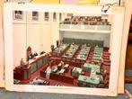 Oude schoolplaat 2e kamer vergadert, Ophalen of Verzenden, Voor 1940, Zo goed als nieuw