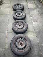Set van 4 winterbanden op stalen velgen (FIAT), Auto-onderdelen, Banden en Velgen, Ophalen, 14 inch, 175 mm, Banden en Velgen