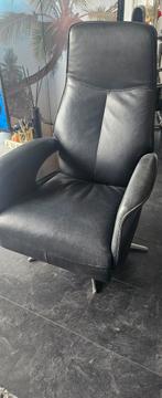 Comfortabele leerstoel zwart Licht kantelmechanisme, Ophalen