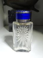 Cloisonne zilver: kristal parfumflesje koningsblauw dopje, Ophalen of Verzenden, Zilver