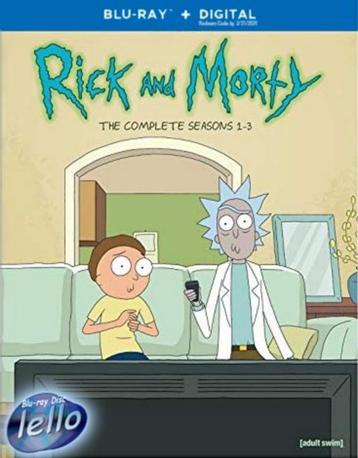 Blu-ray: Rick and Morty, Seizoen 1, 2 & 3 (2013-17) US RA beschikbaar voor biedingen