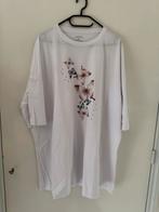 Shirt met vlinders maat 52, Wit, Zo goed als nieuw, Shein, Shirt of Top