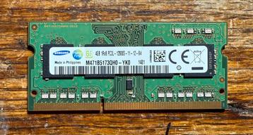 4GB Samsung PC3-12800 DDR3-1600MHz SoDimm beschikbaar voor biedingen