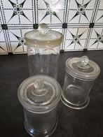Glazen laboratorium pot specimen pot voorraadpot snoeppot, Antiek en Kunst, Ophalen of Verzenden