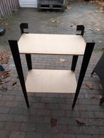 Tafeltje voor vogelkooi, Dieren en Toebehoren, Vogels | Hokken en Kooien, Ophalen, Gebruikt, Aluminium, Overige typen