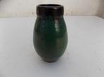 Vintage vaasje groen retro brocante jaren 60, Huis en Inrichting, Woonaccessoires | Vazen, Gebruikt, Overige kleuren, Aardewerk of Porselein