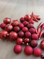 Te koop rood piek ,kerstballen en hangers, Diversen, Kerst, Ophalen of Verzenden