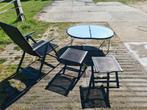 Tuintafeltje  opklapbaar, Ophalen
