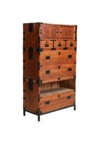 Japanse Isho-Tansu kledingkast Kiri wood, Ophalen