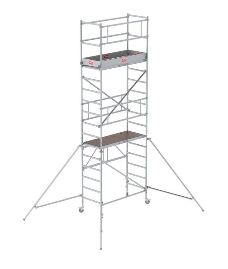 TE HUUR in Ede: rolsteiger 4m, 5,8m of 7,8m, Doe-het-zelf en Verbouw, Steigers, Gebruikt, Rolsteiger of Kamersteiger, 5 meter of hoger