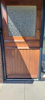 Merbau boeren deur, Ophalen, Gebruikt, 80 tot 100 cm, Buitendeur