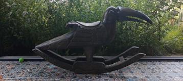 Houten hobbelfiguur, hobbeplaard, hobbeltoekan toekan beschikbaar voor biedingen