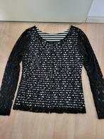 Juffrouw Jansen Amsterdam top maat L zwart wit blouse jasje, Zwart, Maat 42/44 (L), Ophalen of Verzenden, Zo goed als nieuw