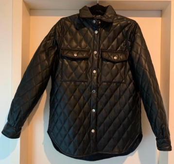 Stoere dikke Leather-look blouse Seven Sisters beschikbaar voor biedingen