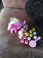 My little pony paardje met veulen met borstel en schoentjes, Ophalen of Verzenden, Zo goed als nieuw