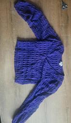Paars blauwe cotton club trui, t-shirt, lange mouw, xxl, Paars, Maat 46/48 (XL) of groter, Ophalen of Verzenden, Zo goed als nieuw
