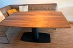 Massief Notenhouten Eettafel Ovaal, Huis en Inrichting, Tafels | Eettafels, Ophalen, 100 tot 150 cm, Zo goed als nieuw, 150 tot 200 cm