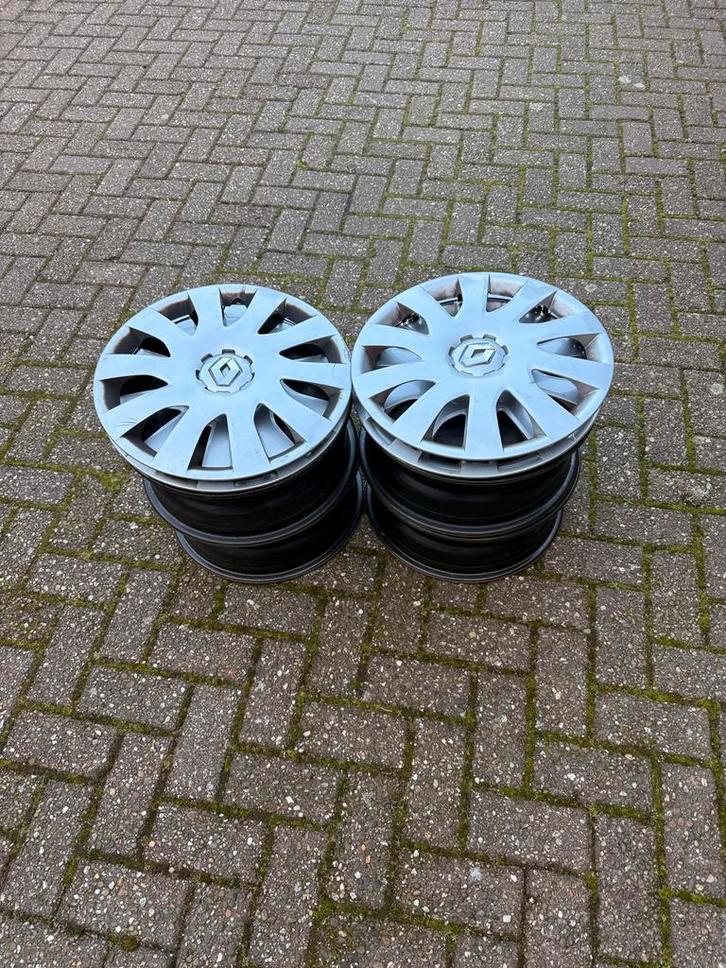 Velgen met wieldoppen Renault/Opel/Fiat/Nissan, Auto-onderdelen, Banden en Velgen, Velg(en), Winterbanden, 16 inch, 215 mm, Bestelwagen
