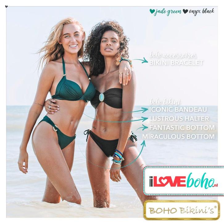 Boho Bikini zwart onyx Outlet 50-70% korting, Kleding | Dames, Badmode en Zwemkleding, Nieuw, Bikini, Zwart, Ophalen