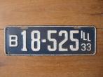 Illinois 1933 nummerplaat kentekenplaten nummerplaten, Verzamelen, Overige Verzamelen, Ophalen of Verzenden, Gebruikt