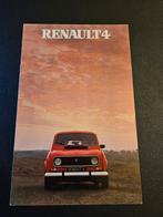 Brochure Renault 4, Ophalen of Verzenden, Zo goed als nieuw, Renault