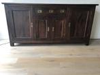 Dressoir massief hardhout in two-tone van Triumph., Huis en Inrichting, Kasten | Dressoirs, Stoer, sterk en kwaliteit., 150 tot 200 cm