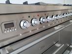 Luxe Fornuis Boretti 100 cm RVS 3 ovens 5 pits frytop, Witgoed en Apparatuur, Fornuizen, 60 cm of meer, 5 kookzones of meer, Vrijstaand