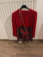 Kerstjurk met tas, maat 10 jaar, Ophalen of Verzenden, Zo goed als nieuw, Rood