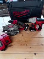 Milwaukee M12 set, Doe-het-zelf en Verbouw, Gereedschap | Boormachines, Ophalen of Verzenden, Gebruikt