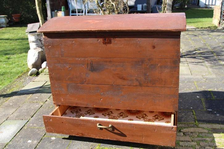 dekenkist brocante, Antiek en Kunst, Curiosa en Brocante, Ophalen