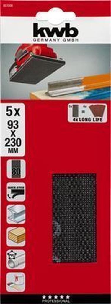 100 STUKS Schuurgaas 93 x 230 K 80, Doe-het-zelf en Verbouw, Gereedschap | Schuurmachines, Nieuw, Overige typen, 1200 watt of meer