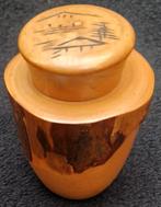 Prachtig gesneden Naturalistisch THEEBUSJE Chinees of Japans, Antiek en Kunst, Ophalen of Verzenden