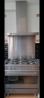 SMEG vrijstaand fornuis 90 cm RVS met multifunctionele oven, Ophalen, 60 cm of meer, Gas, Vrijstaand